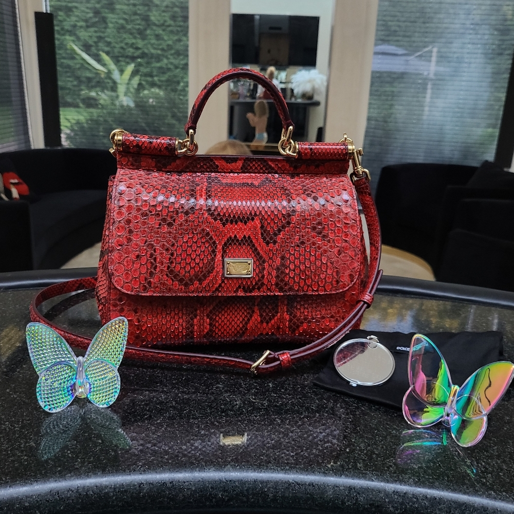 Dolce & Gabbana Python Sicily Small bag